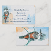 水彩Kingfisherビジネスロゴ 名刺 (正面/裏面)