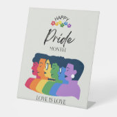 水彩LGBTQプライド月パーティー 台座サイン (正面)