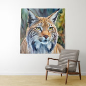 水彩Lynxアートワークフローラフラットカード