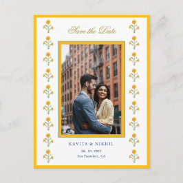 水彩marigold写真デートを保存 案内ポストカード