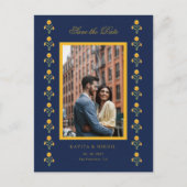 水彩marigold写真デートを保存 案内ポストカード (正面)