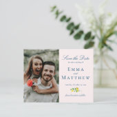 水彩MInimalistレモン – QR & Photo 案内ポストカード (スタンド正面)