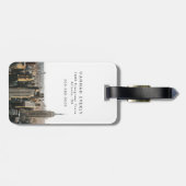 水彩NYC旅行先ラゲッジタグ ラゲッジタグ (裏面横)