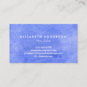 水彩Periwinkle名刺 名刺 (裏面)