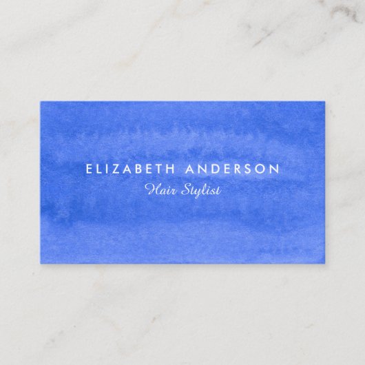 水彩Periwinkle名刺 名刺 (正面)