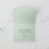 水彩Pramベビーシャワーサンキューカード サンキューカード (内部)