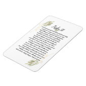 水彩Psalm 91バイブルアートクリスチャン マグネット (左側)