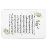 水彩Psalm 91バイブルアートクリスチャン マグネット (横)