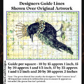 水彩Raven, Crown & Necklace DK8LFデコページ 薄葉紙