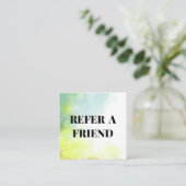水彩Refer-a-Friendカード 紹介カード (スタンド正面)