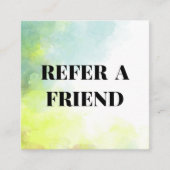 水彩Refer-a-Friendカード 紹介カード (正面)
