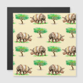 水彩Rhino：ハンドパタ色彩の鮮やかーン。 (正面/裏面)