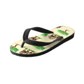 水彩Rhino：ハンドパタ色彩の鮮やかーン。 キッズビーチサンダル (アングル)