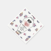 水彩RIP 20sハロウィーン大人誕生日 スタンダードカクテルナプキン (角)