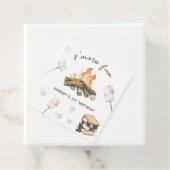 水彩S'moreキャンプファイア1st誕生日 フェイバータグ (インサイチュ)