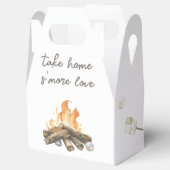 水彩S'moreキャンプファイア1st誕生日 フェイバーボックス (オープン)