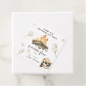 水彩S'more Campfire 1st誕生日ありがとう フェイバータグ (インサイチュ)