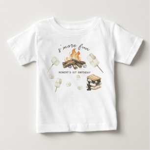 水彩S'more Campfire 2nd誕生日 ベビーTシャツ