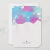 水彩Sweet sixteenパーティー招待状 招待状 (裏面)