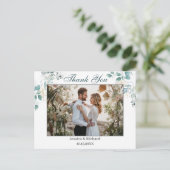 水彩THANK YOUフォトポストカード ポストカード (スタンド正面)