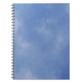 水彩Vista青パターン ノートブック (正面)