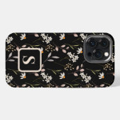 水彩WildFlowerパターン iPhoneケース (裏面横)