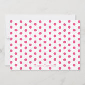 水彩XOXOバレンタインデーの写真カード – ピンク セーブザデート (裏面)