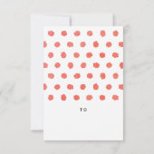 水彩XOXO教室バレンタイン 招待状 (裏面)