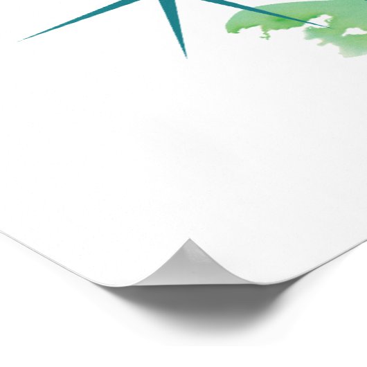 水彩Y ポスター (角)