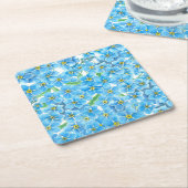 水忘れ色ではない スクエアペーパーコースター (アングル)