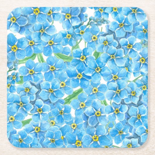 水忘れ色ではない スクエアペーパーコースター (正面)