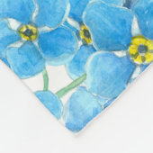 水忘れ色ではない フリースブランケット (角)