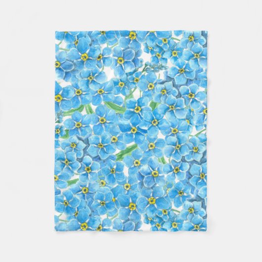 水忘れ色ではない フリースブランケット (正面)