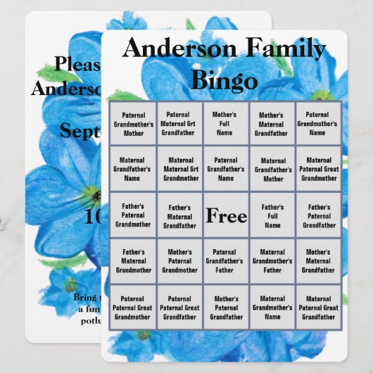 水忘れ色-Me-Not Flowers (正面/裏面)