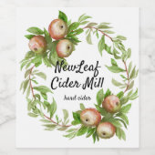 水性りんごサイダーラベル ワインラベル (シングルラベル)