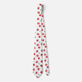 水性イチゴ果実及びイチゴ花 ネクタイ (正面)