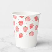 水性イチゴ紙カップ 紙コップ (裏面)