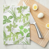 水性ハーブプリント キッチンタオル (四つ折り)