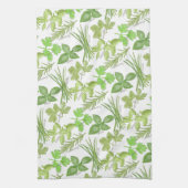 水性ハーブプリント キッチンタオル (縦)