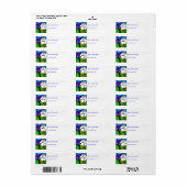 水性ペンとインクツリー ラベル (フルシート)