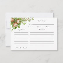 水性リンゴレシピカード