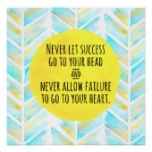 水感動的色の装飾・自宅またはオフィス ポスター (正面)