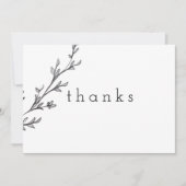 水感謝してい色リーフ サンキューカード (正面)