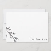 水感謝してい色リーフ サンキューカード (裏面)