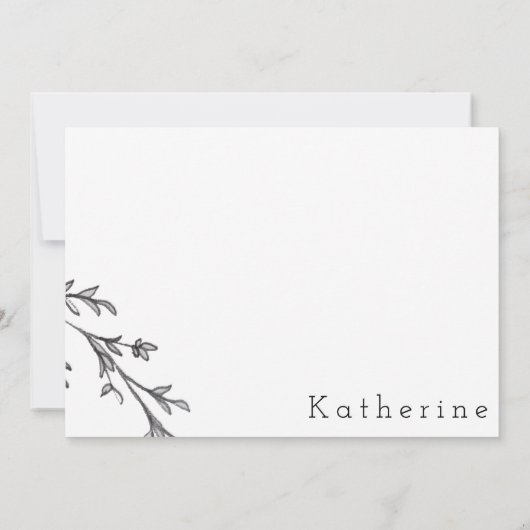 水感謝してい色リーフ サンキューカード (裏面)