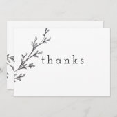 水感謝してい色リーフ サンキューカード (正面/裏面)