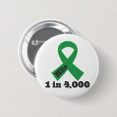 水戸の4000の緑のリボンの認識度1 缶バッジ (正面&裏面)