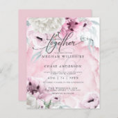 水手頃エレガント色ピンクの赤面花 (正面/裏面)