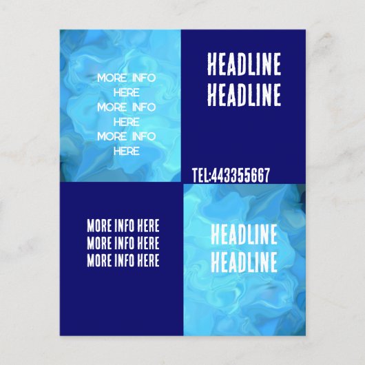 水抽象化 チラシ (正面)