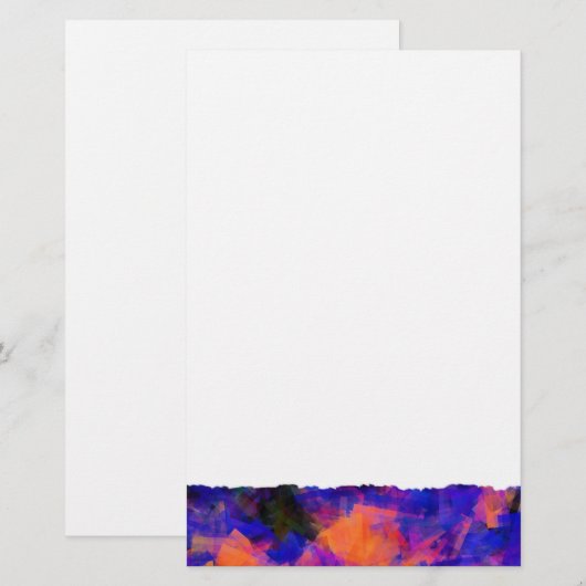 水抽象芸術1 便箋 (正面/裏面)